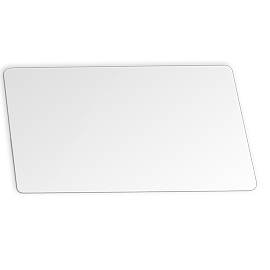 Printable white plastic card